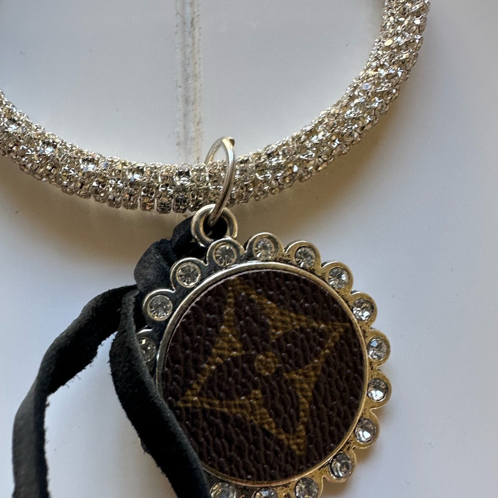 Upcycled Elegant Silver and  Pendant bracelet